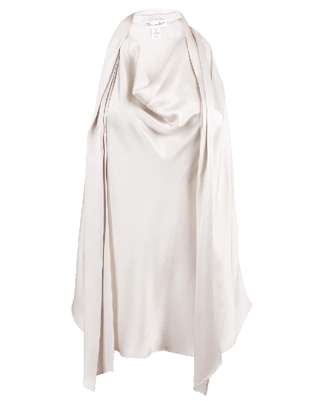 Crepe Envers Satin Blouse Textured Cotton Blouse