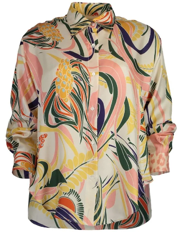 Varenne Blouse Asymmetric Hem Blouse