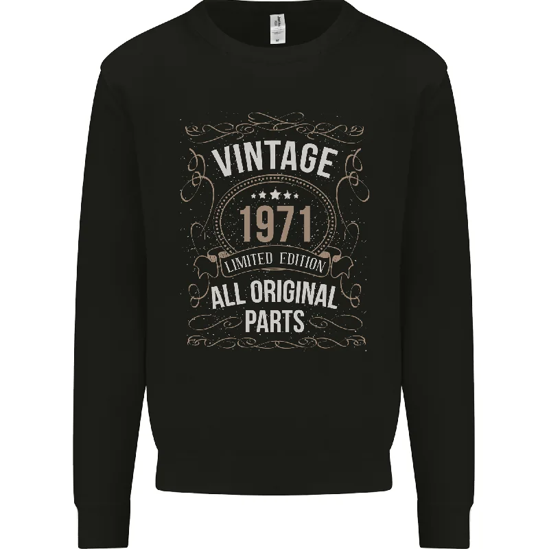 53rd Birthday Limited Edition 1971 Mens Sweatshirt Jumper Hoodie with Illustration Artistic Creative