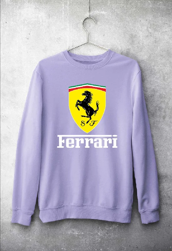 Ferrari Unisex Sweatshirt for Men/Women Hoodie with Tied Waist Feminine Flattering