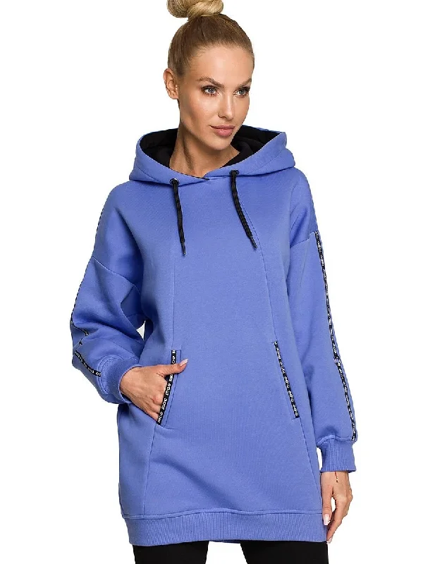 Sweatshirt Moe Hoodie with Patch Decorative Personalized