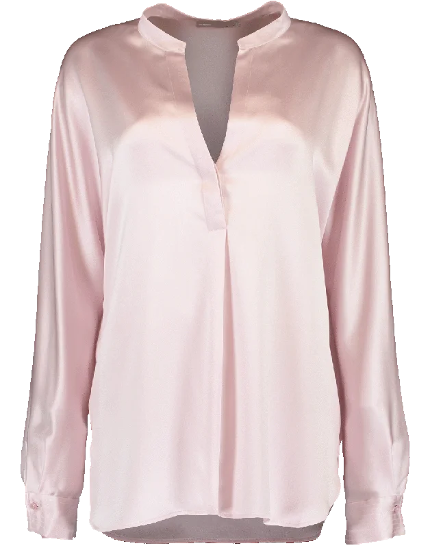 Pull On Silk Blouse Soft Modal Blouse