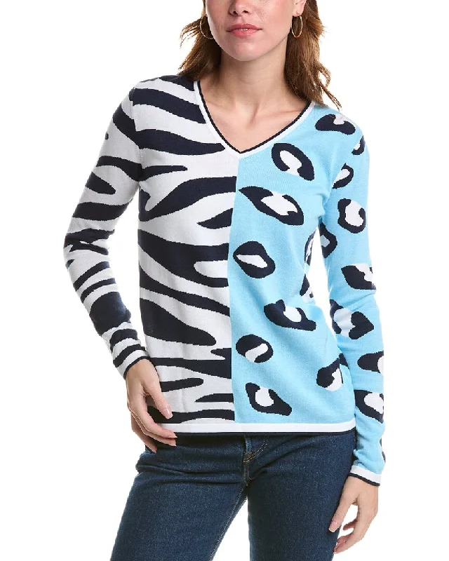 Edinburgh Knitwear Anita Animal Sweater Satin Fabric Silk Fabric Chiffon Fabric