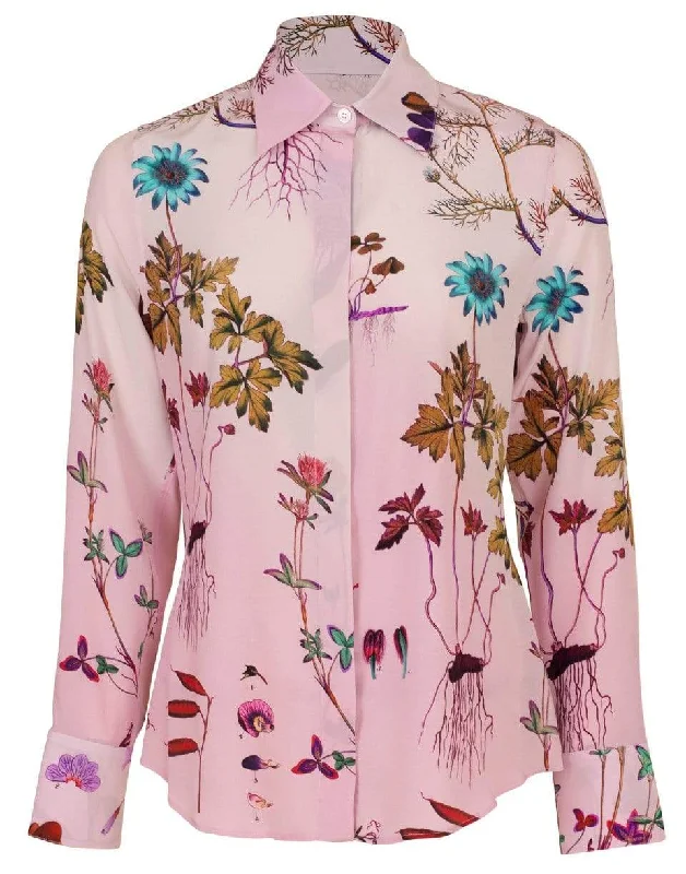 Willow Floral Blouse Chic Wrap Blouse