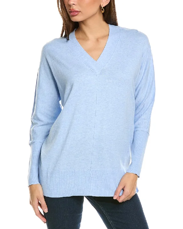 Forte Cashmere Crossover Easy V-Neck Cashmere-Blend Sweater Boat Neck Shawl Collar Notched Collar Forte Cashmere Crossover Easy V-Neck Cashmere-Blend Sweater Boat Neck Shawl Collar Notched Collar