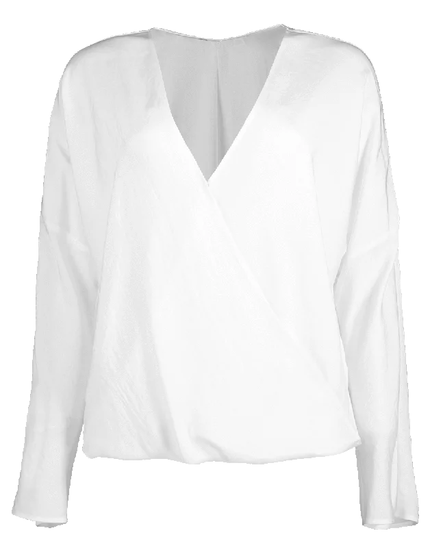Crossover Blouse Chic Wrap Blouse
