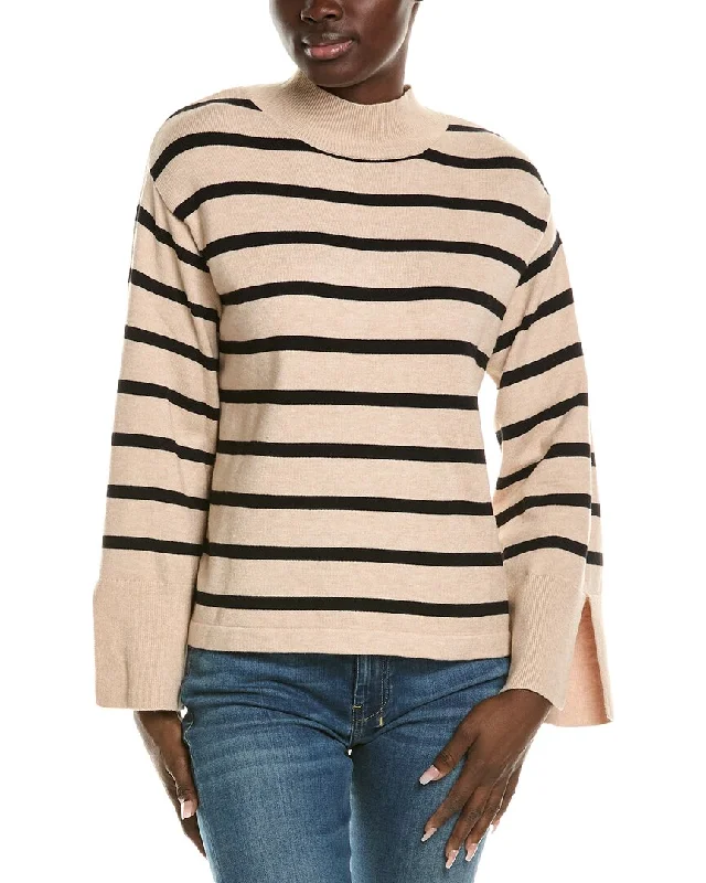 Abbey Sweater Houndstooth Herringbone Solid
