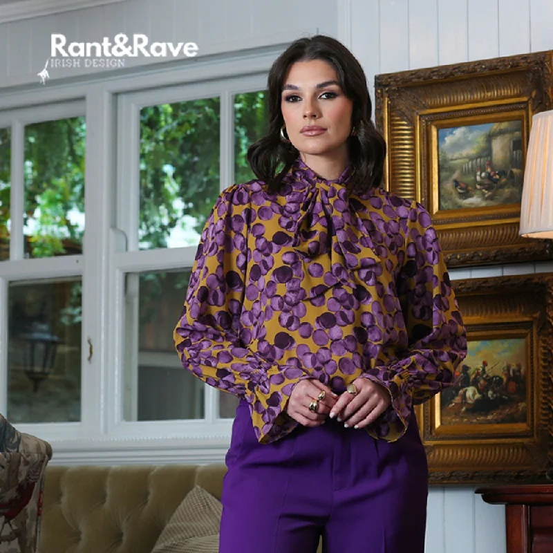 REVA BLOUSE PURPLE Feminine Pastel Blouse