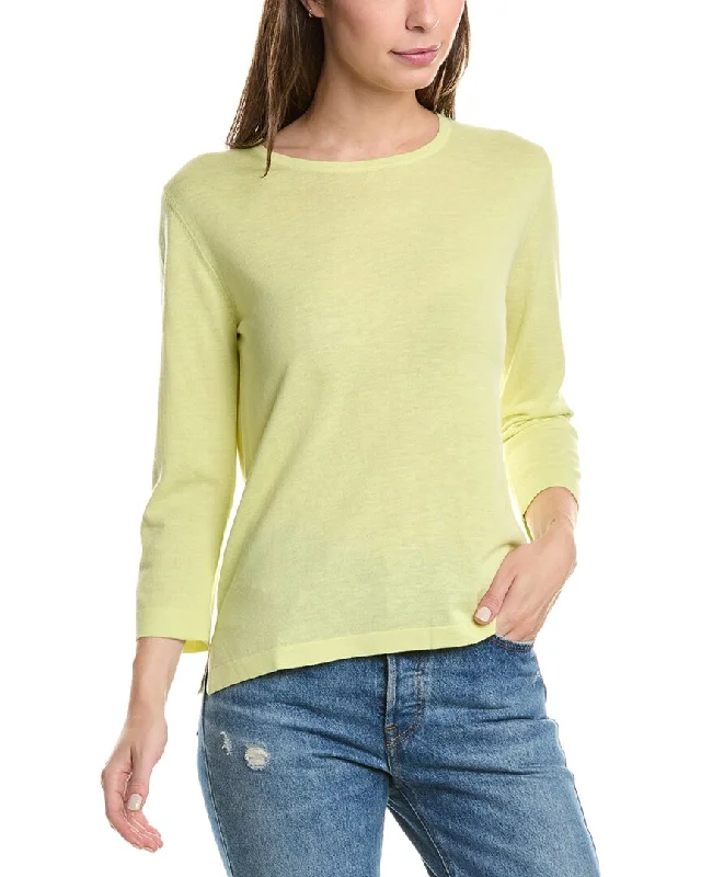 Forte Cashmere Aegean Crew Silk & Cashmere-Blend Sweater Hooded Sweater Collared Sweater Shawl Collar Forte Cashmere Aegean Crew Silk & Cashmere-Blend Sweater Hooded Sweater Collared Sweater Shawl Collar