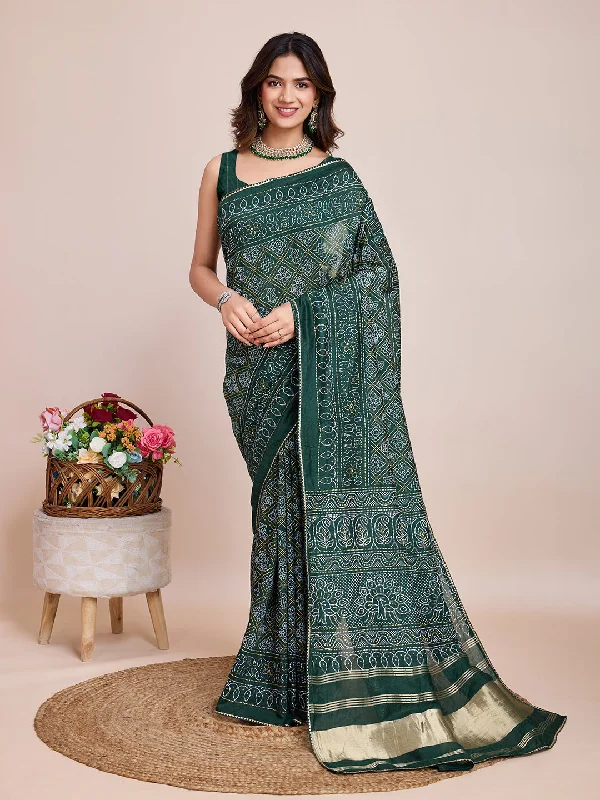 Women Green Semi Cotton Silk Weaving Work Saree With Un-Stiched Blouse Embroidered Floral Blouse Women Green Semi Cotton Silk Weaving Work Saree With Un-Stiched Blouse Embroidered Floral Blouse