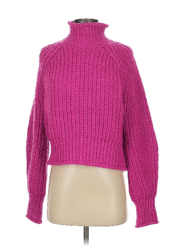 Turtleneck Sweater Herringbone Houndstooth Plaid