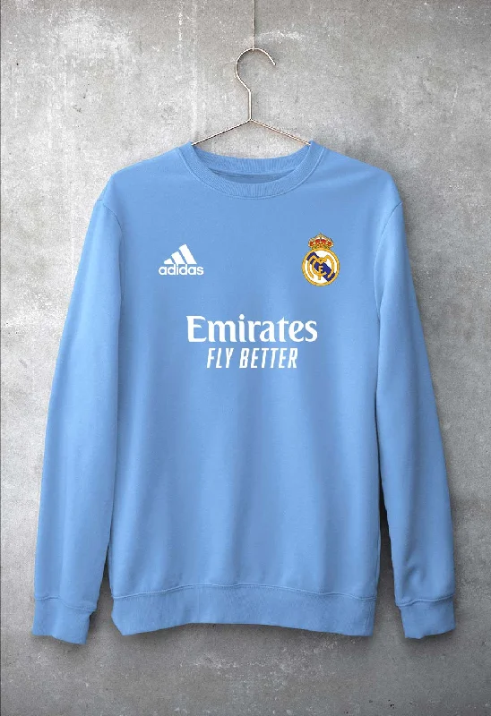 Real Madrid 2021-22 Unisex Sweatshirt for Men/Women Hoodie with Pastel Soft Subtle