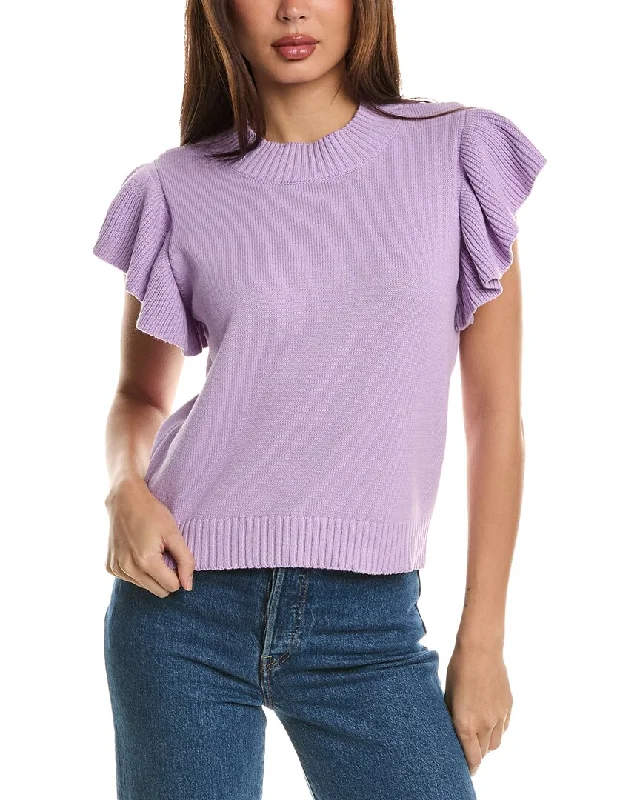Brook + Lynn Flutter Sweater Fleece Sweater Nylon Polyester