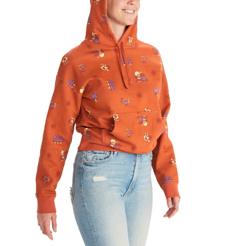 Marmot Womens Printed Dj Javier Hoodie Hoodie with Ribbed Cuffs Snug Fit Comfort