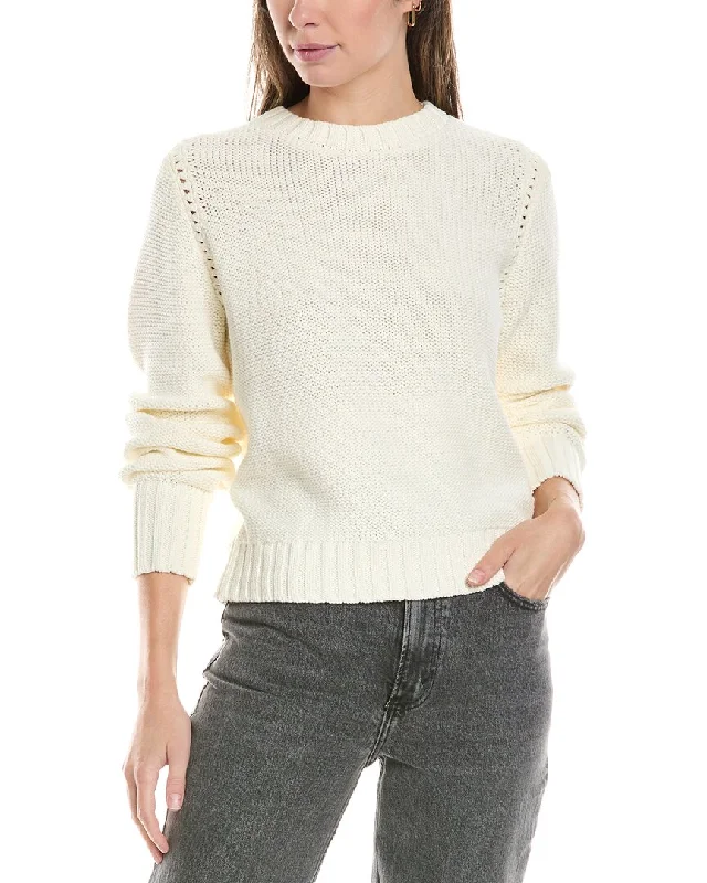 Michael Stars Casey Sweater Mesh Sweater Canvas Denim