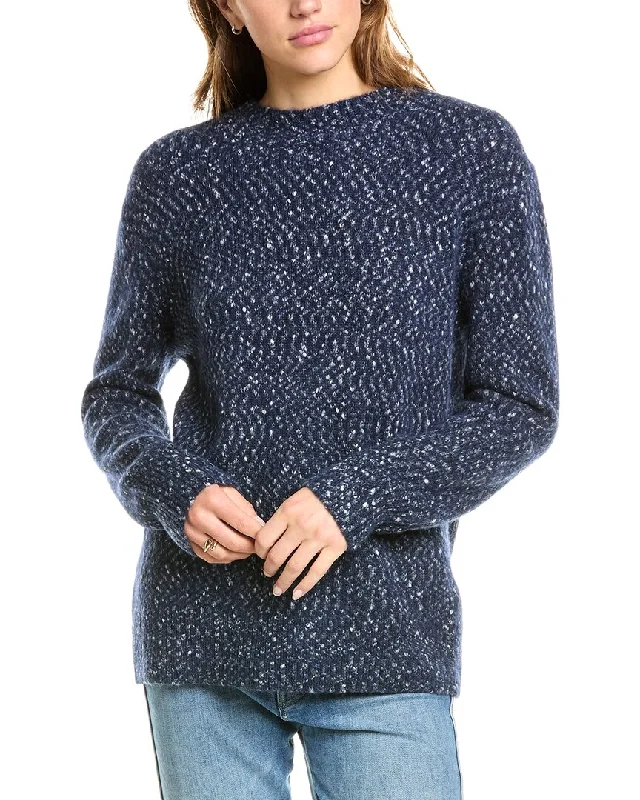 Vince Alpaca, Wool, & Silk-Blend Sweater Cable Knit Ribbed Knit Lace Knit
