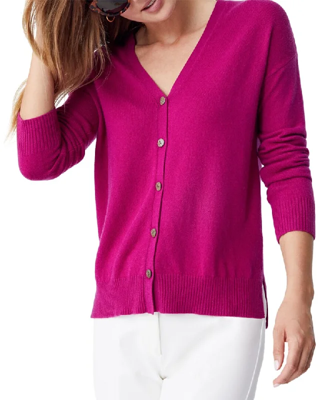 J.McLaughlin Annalyse Cashmere Sweater Open Front Closed Front Wrap Front