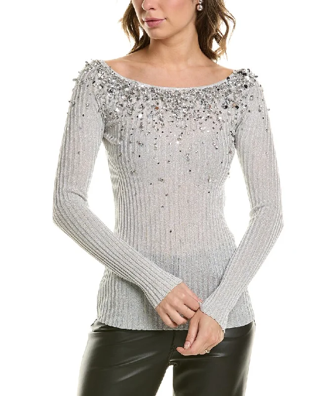 Valentino Sweater Seamless Knitted Crochet