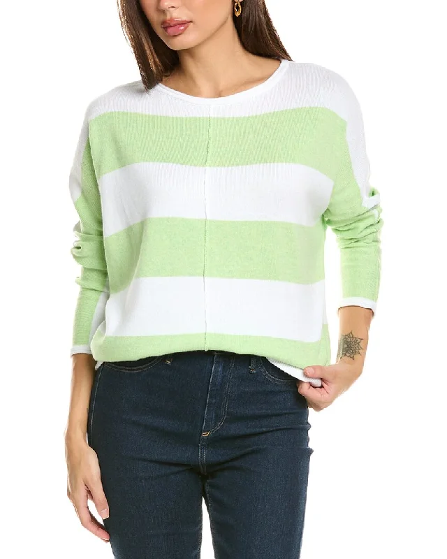 Forte Cashmere Bold Stripe Dolman Sweater Jersey Fabric Tulle Fabric Batik Fabric