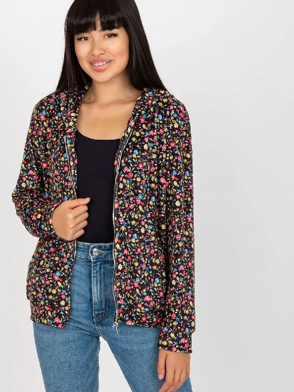 Sweatshirt Rue Paris Hoodie with V-Neck Classic Versatile