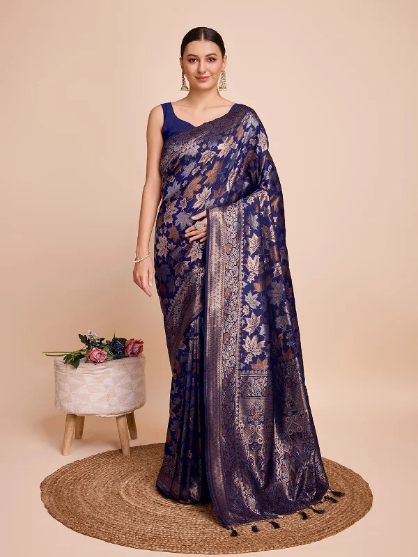 Women Violet Kota Doriya Soft Silk Weaving Work Saree With Un-Stiched Blouse Peter Pan Blouse Women Violet Kota Doriya Soft Silk Weaving Work Saree With Un-Stiched Blouse Peter Pan Blouse