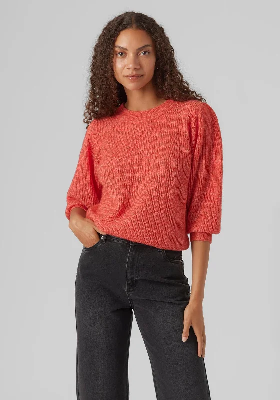 Vero Moda Three Quarter Sleeve Jumper, Cayenne Wool Sweater Cotton Sweater Cashmere Sweater Vero Moda Three Quarter Sleeve Jumper, Cayenne Wool Sweater Cotton Sweater Cashmere Sweater