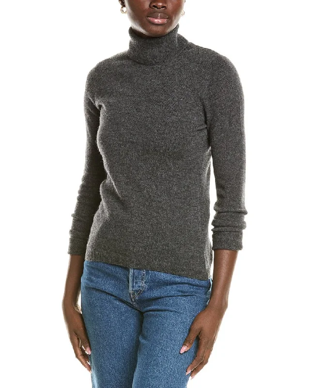 Forte Cashmere Turtleneck Cashmere Sweater Notch Collar Peter Pan Collar Cowl Neck