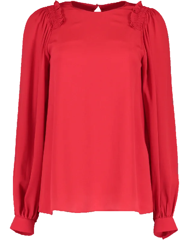 Volume Sleeve Blouse Chic Square Blouse