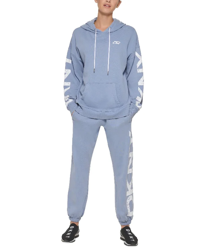 DKNY Sport Logo Hoodie Hoodie with Hood Adjustable Protection