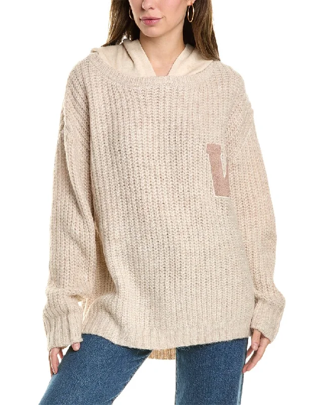 Vintage Havana Hooded Sweater Long Sweater Short Sweater Cropped Sweater
