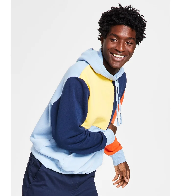 Men's Remix Colorblocked Hoodie Sweatshirt Hoodie with Lace Feminine Delicate