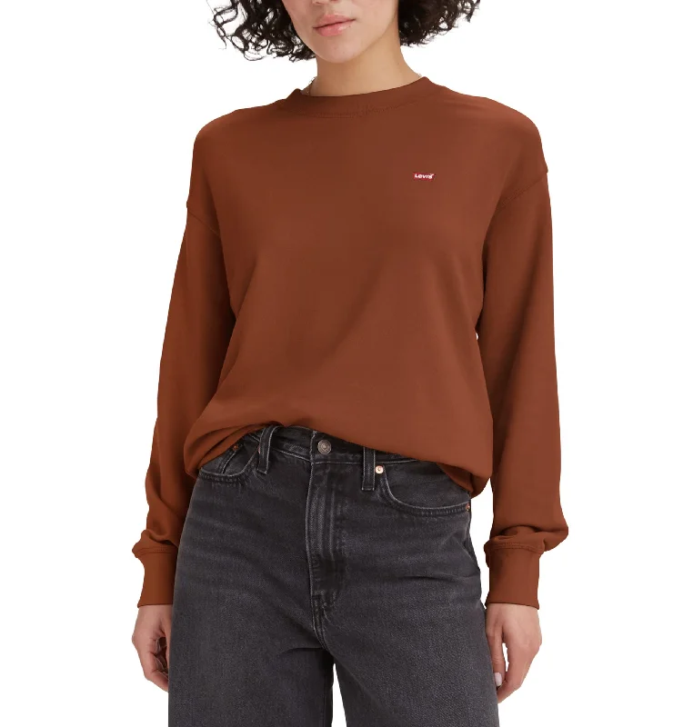 Women's Standard Fleece Crewneck Sweatshirt Hoodie with Slim Fit Tailored Modern