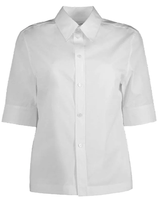 White Merle Blouse Soft Pastel Blouse