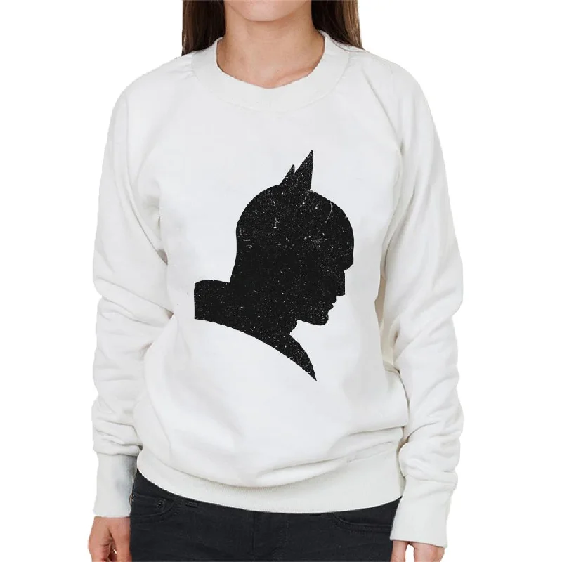 The Batman Silhouette Women's Sweatshirt Hoodie with Elastic Cuffs Stretchable Comfortable