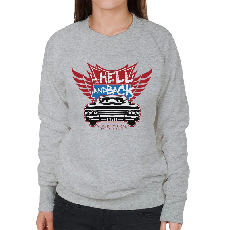 Supernatural To Hell And Back The Impala Women's Sweatshirt Hoodie with Cropped Fit Short Trendy Supernatural To Hell And Back The Impala Women's Sweatshirt Hoodie with Cropped Fit Short Trendy