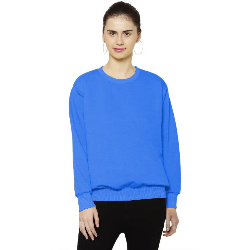 Vimal Jonney Fleece Round Neck Sweatshirt for Women Hoodie with Earth Tones Natural Calm