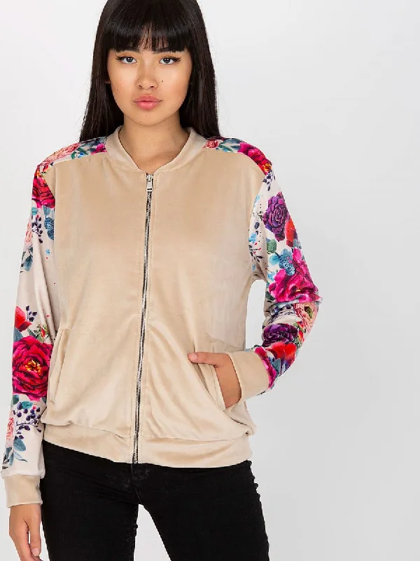 Sweatshirt Rue Paris Hoodie with Pattern Geometric Abstract