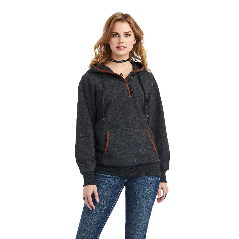 REAL Elevated Hoodie Hoodie with Sequins Glamorous Eye-catching