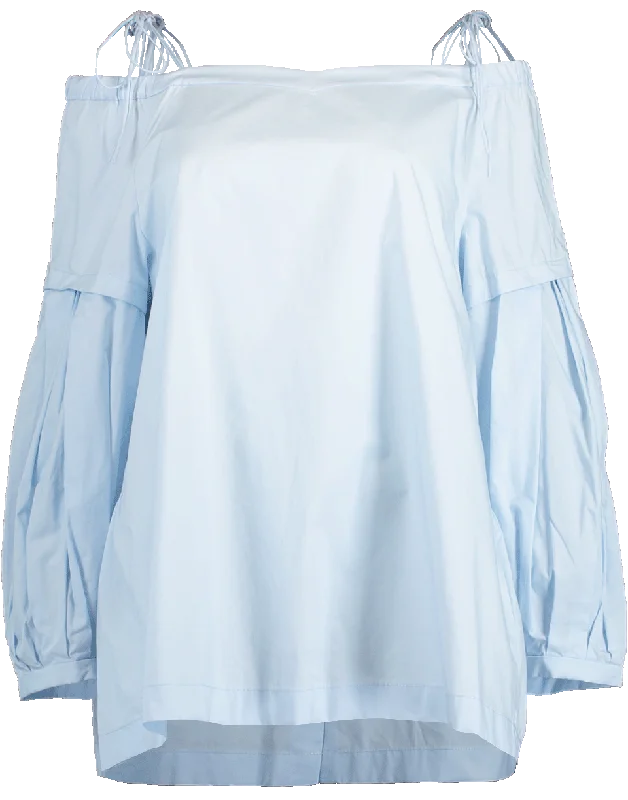 Poplin Power Blouse Soft Pastel Blouse