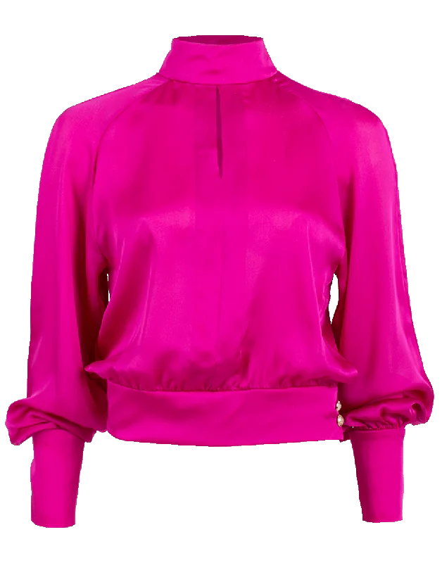 Silk Charmeuse Blouse Delicate Bow Blouse