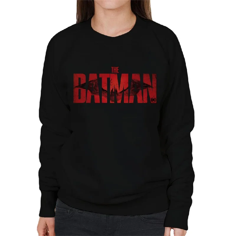 The Batman Red Logo Bat Signal Women's Sweatshirt Hoodie with Gradient Ombre Colorful