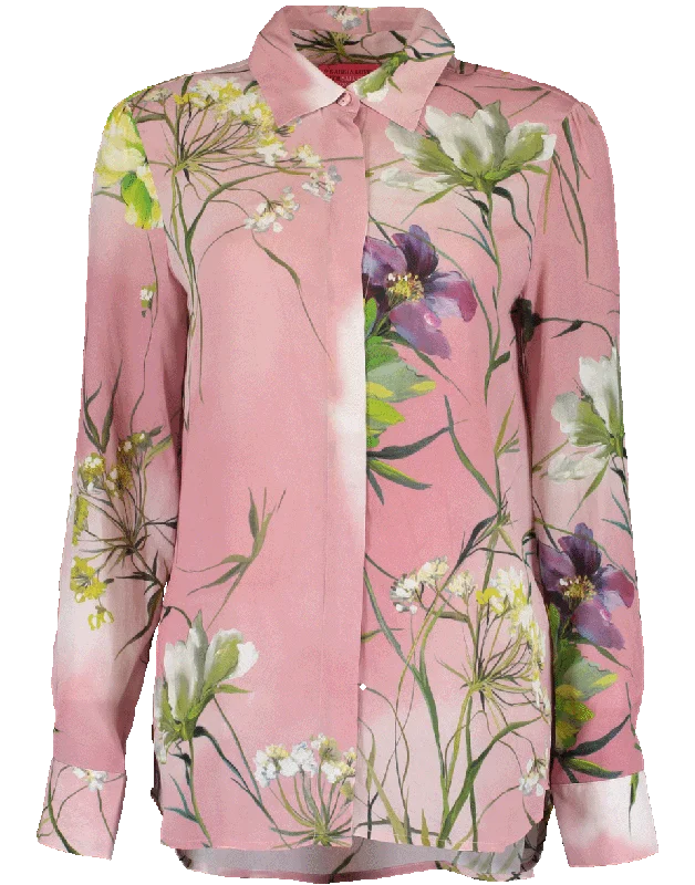 Floral Collared Blouse Vintage Lace Blouse