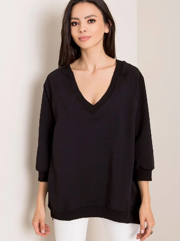 Sweatshirt Rue Paris Hoodie with Drop Shoulder Relaxed Streetwear