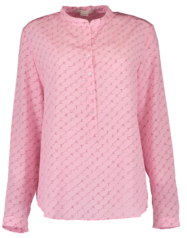 Collared Eva Blouse Feminine Tie Blouse