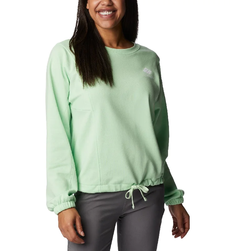 Women's Trek Seasonal Fleece Sweatshirt Hoodie with Button Placket Classic Preppy