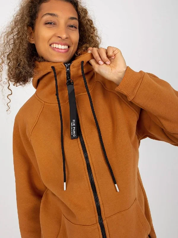 Sweatshirt Rue Paris Hoodie with Hidden Zipper Minimalist Clean