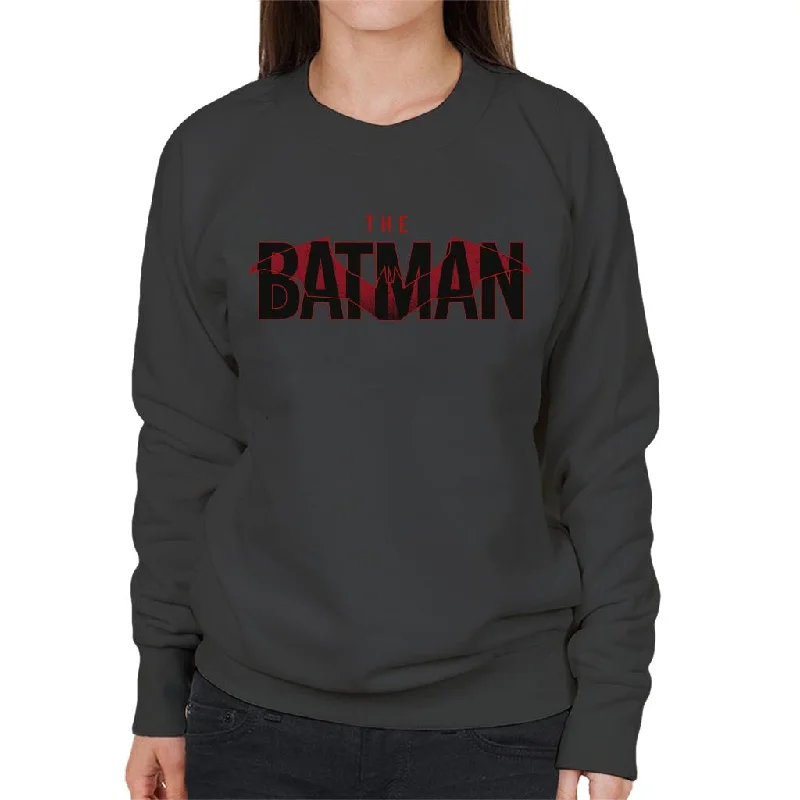 The Batman Red Bat Signal Women's Sweatshirt Hoodie with Patch Decorative Personalized The Batman Red Bat Signal Women's Sweatshirt Hoodie with Patch Decorative Personalized