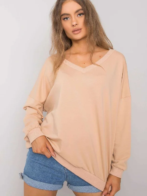 Sweatshirt Fancy Hoodie with Hem Frayed Vintage Worn