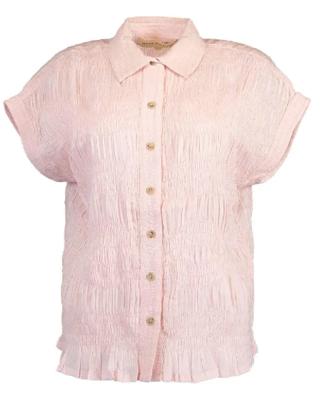 Erendira Blouse Ruched Sleeve Blouse
