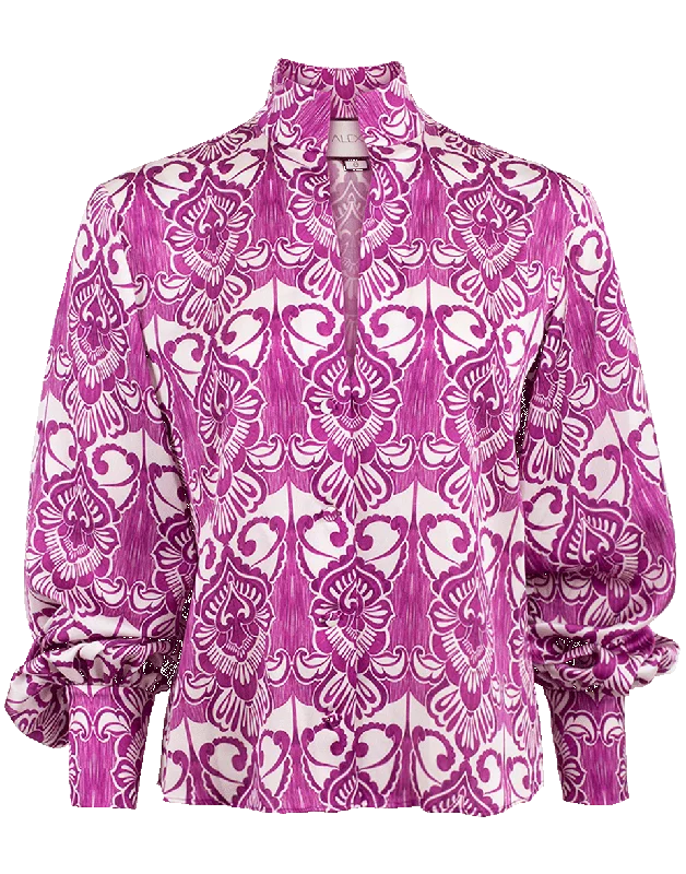 Castera Print Blouse Cotton Casual Blouse